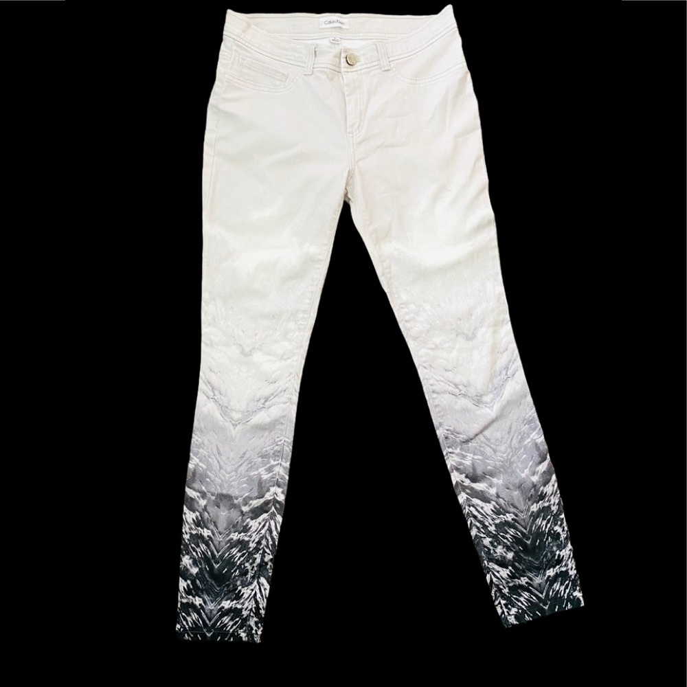 Calvin Klein Marble Ombré Boho Jeans